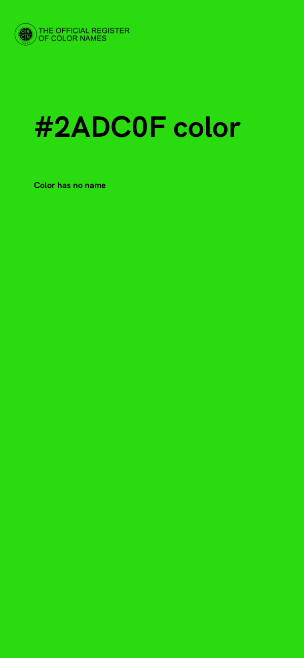 #2ADC0F color image