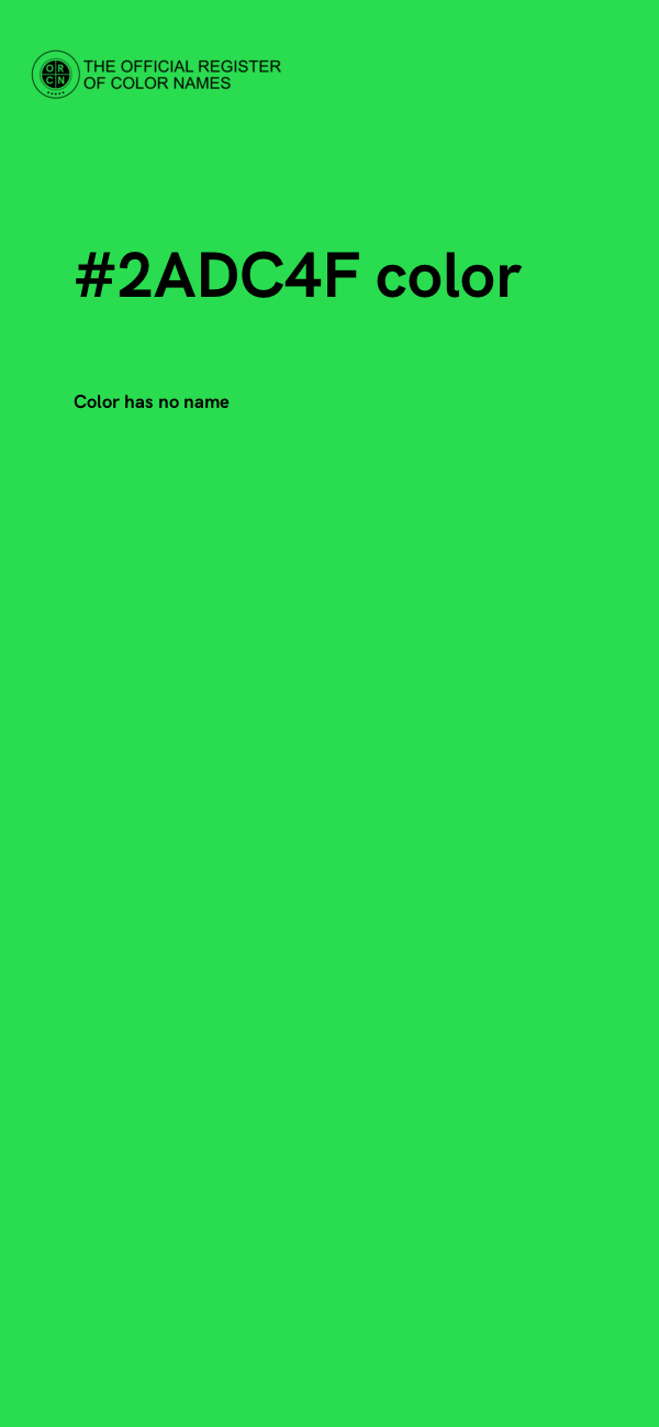 #2ADC4F color image