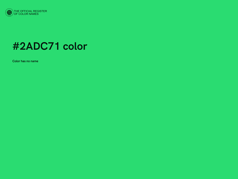 #2ADC71 color image