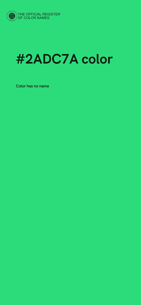 #2ADC7A color image