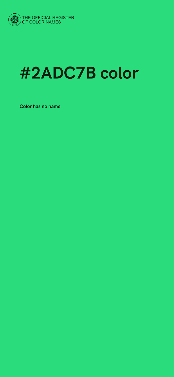 #2ADC7B color image