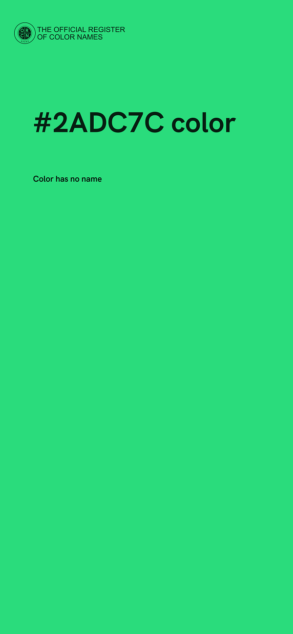 #2ADC7C color image