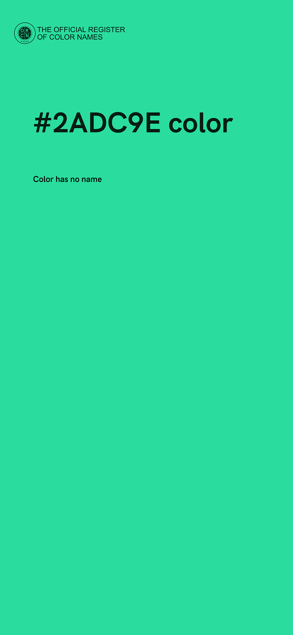 #2ADC9E color image
