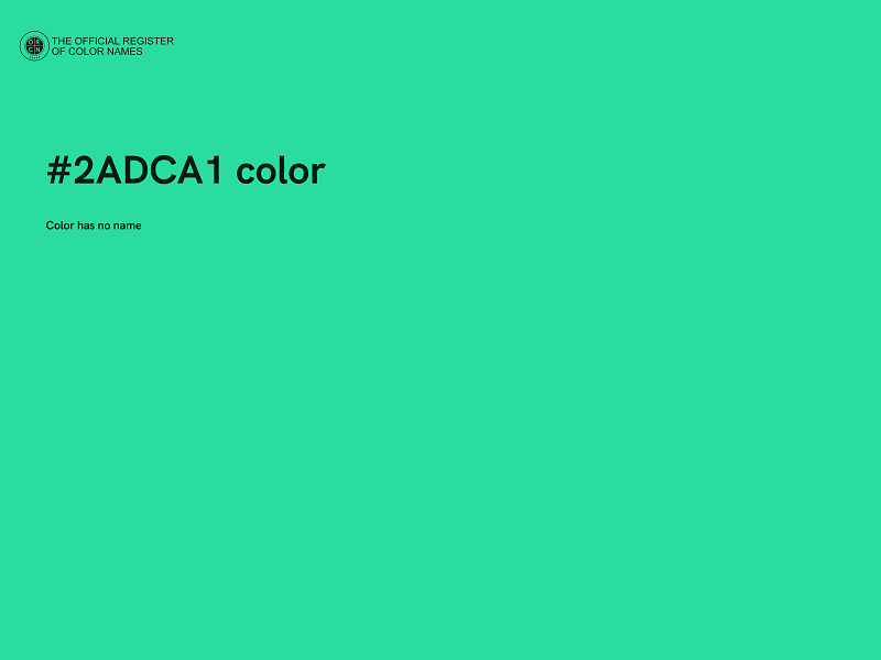 #2ADCA1 color image