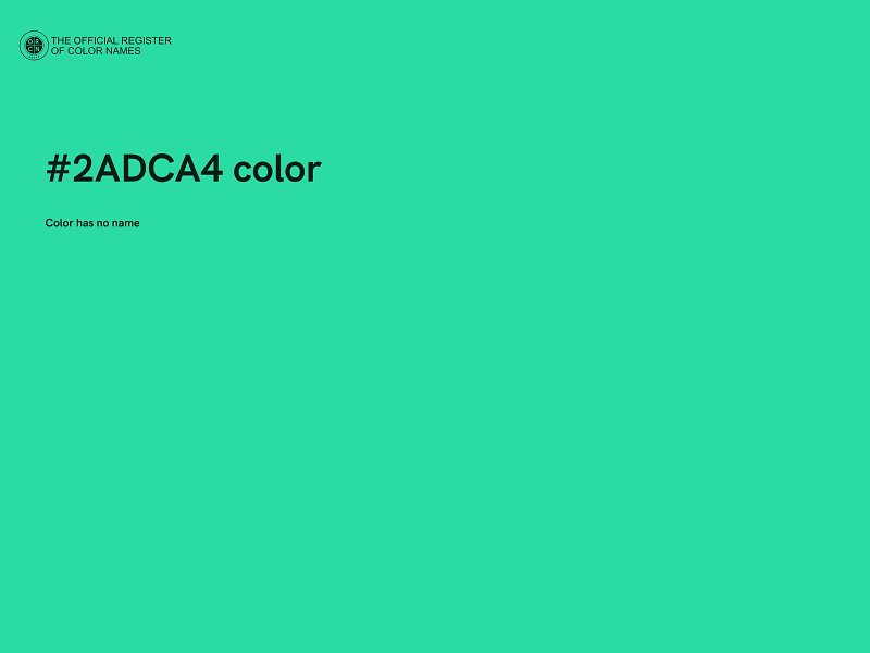 #2ADCA4 color image