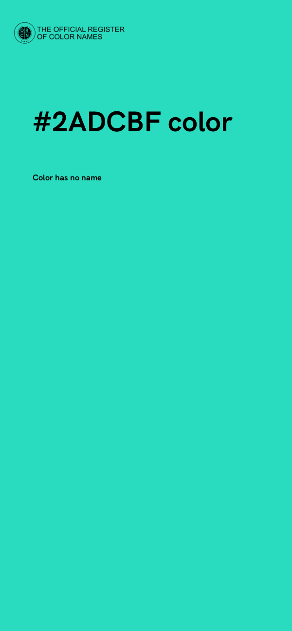 #2ADCBF color image