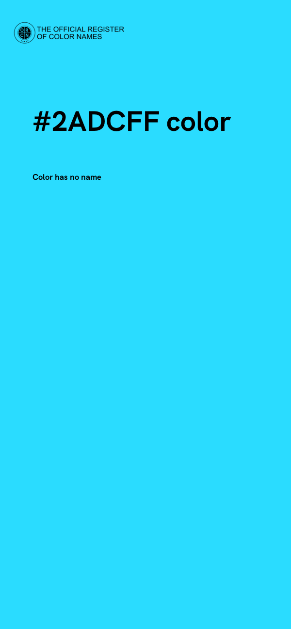 #2ADCFF color image