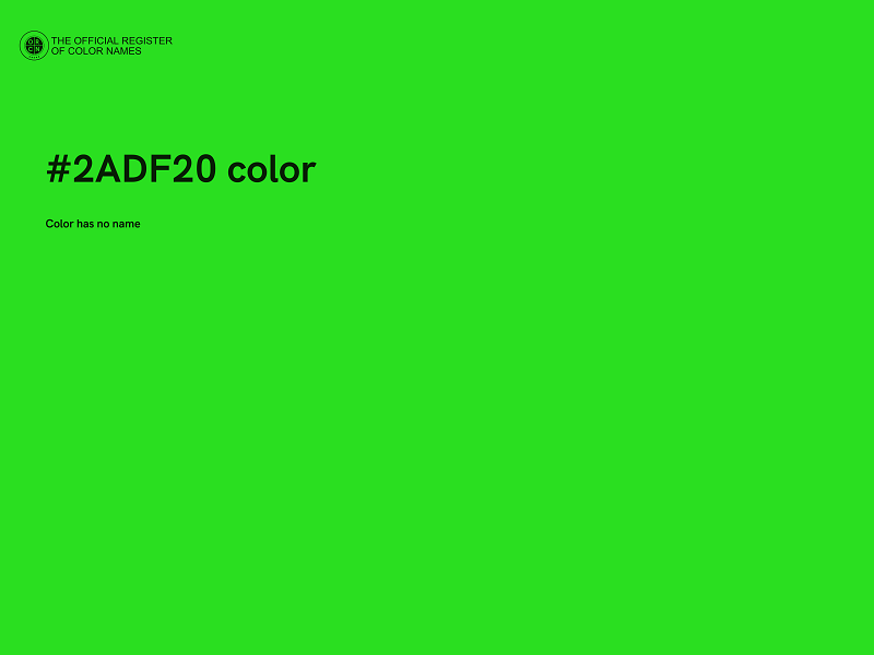 #2ADF20 color image