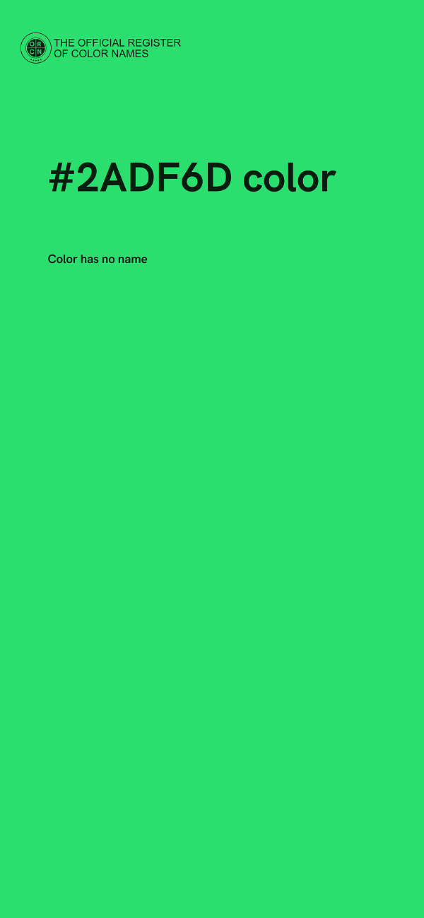 #2ADF6D color image
