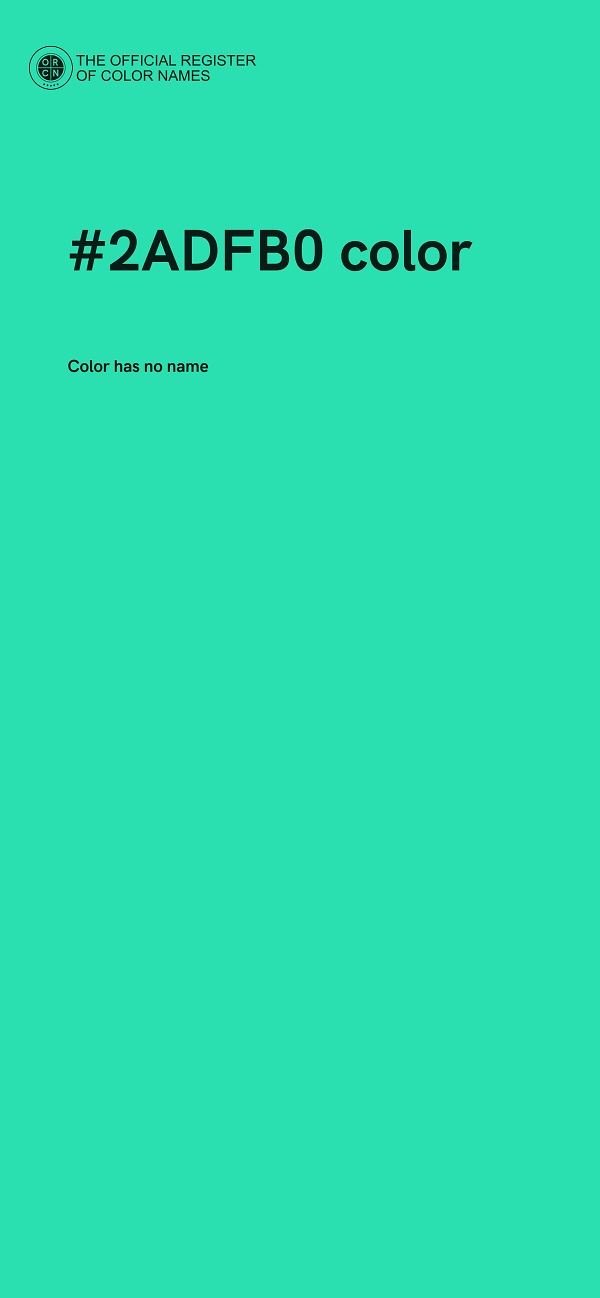 #2ADFB0 color image
