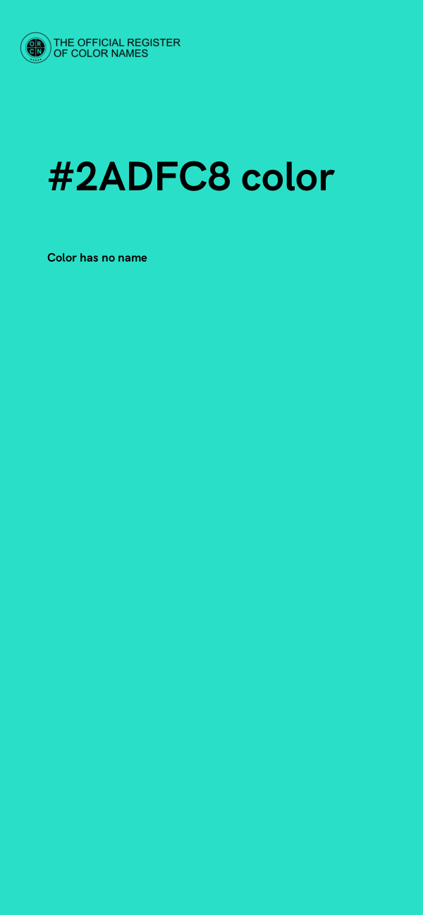 #2ADFC8 color image
