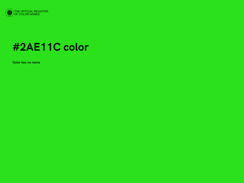 #2AE11C color image
