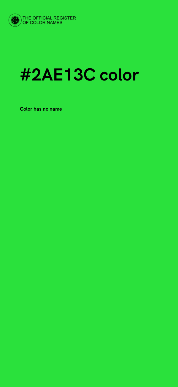 #2AE13C color image