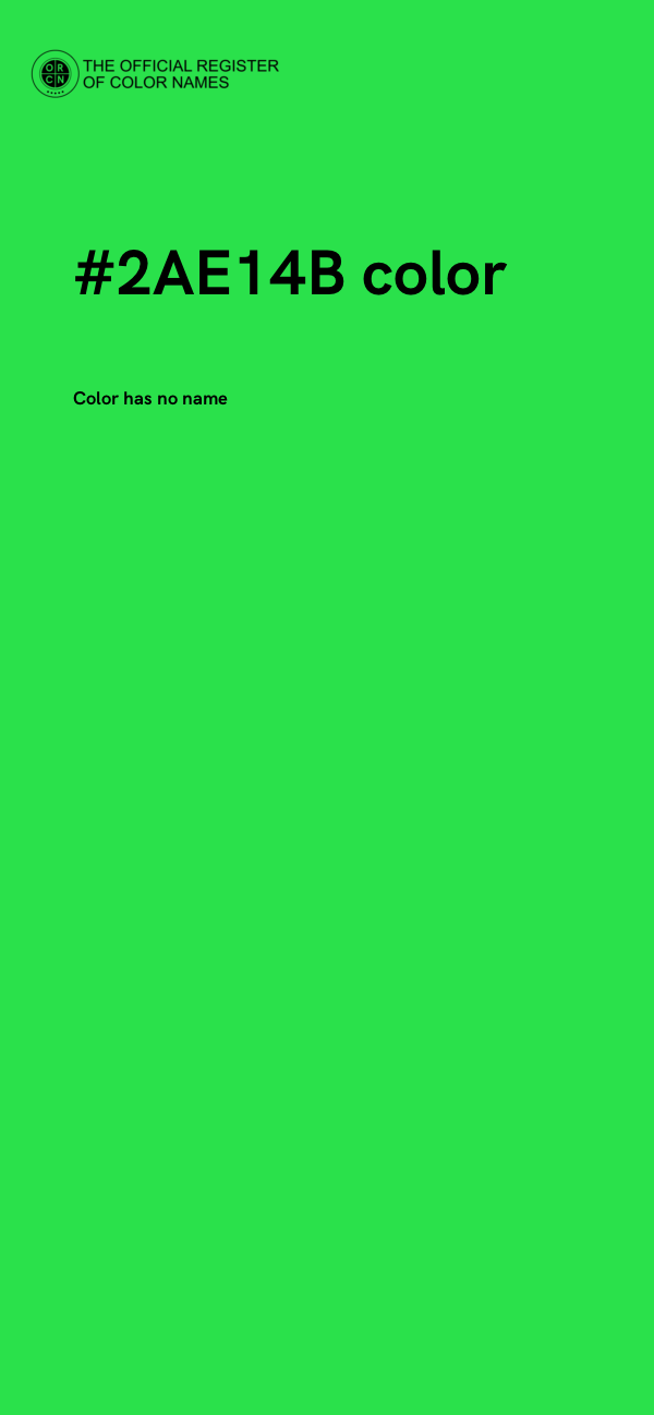#2AE14B color image