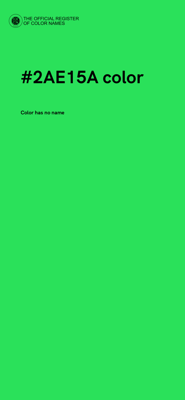 #2AE15A color image