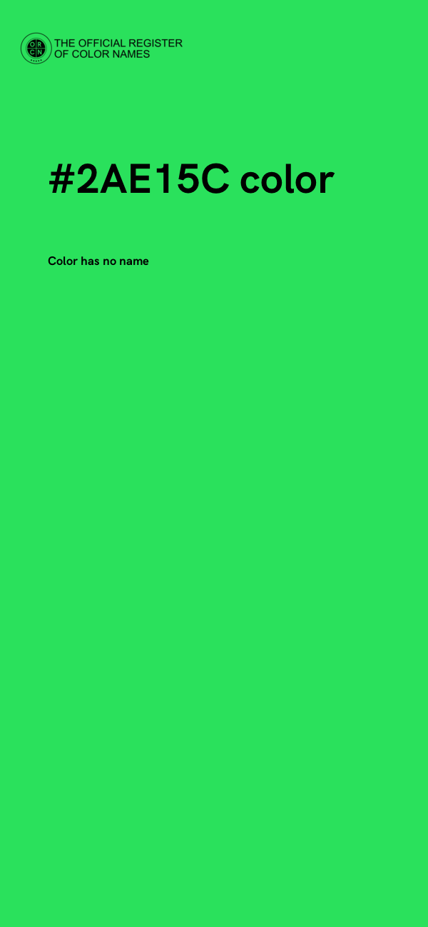 #2AE15C color image
