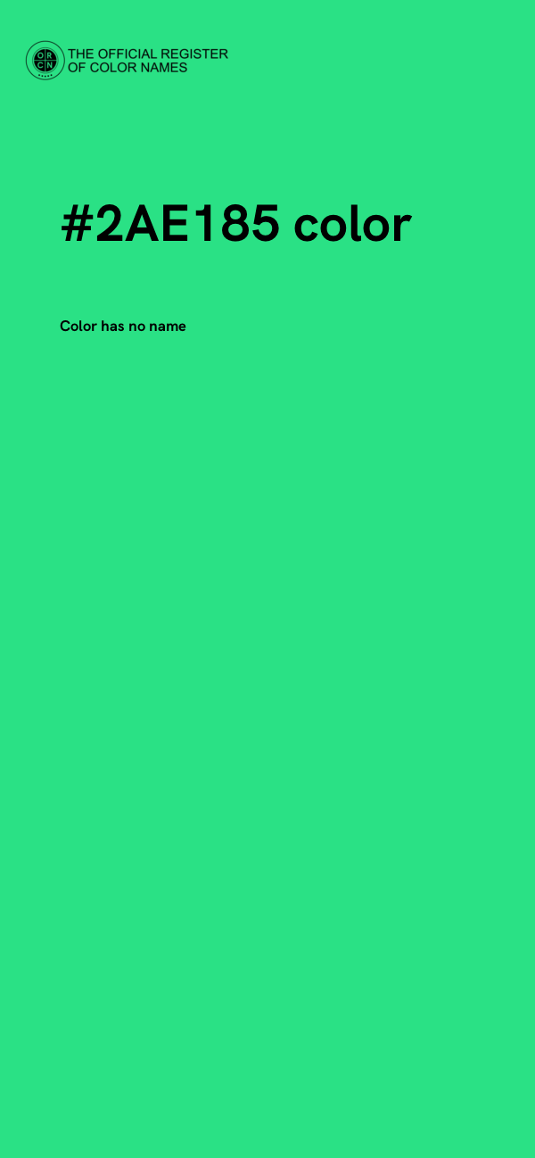 #2AE185 color image