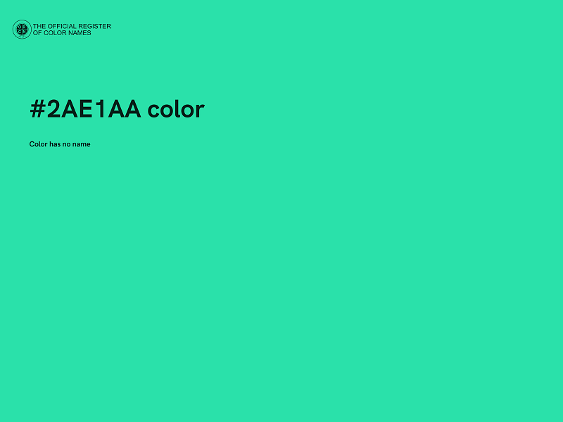 #2AE1AA color image