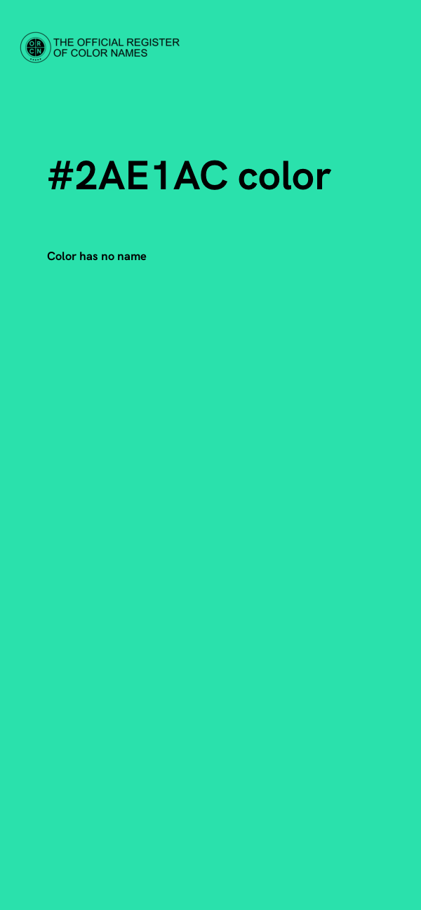#2AE1AC color image