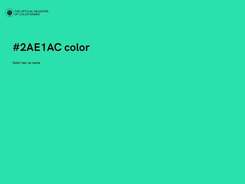 #2AE1AC color image