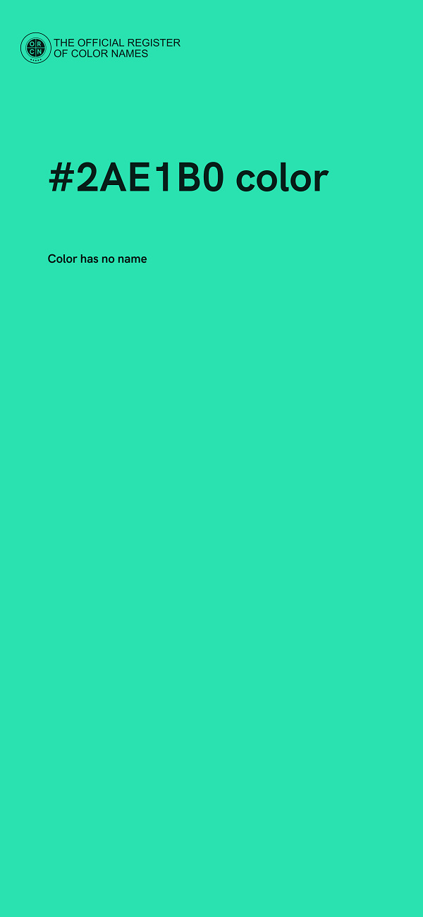 #2AE1B0 color image