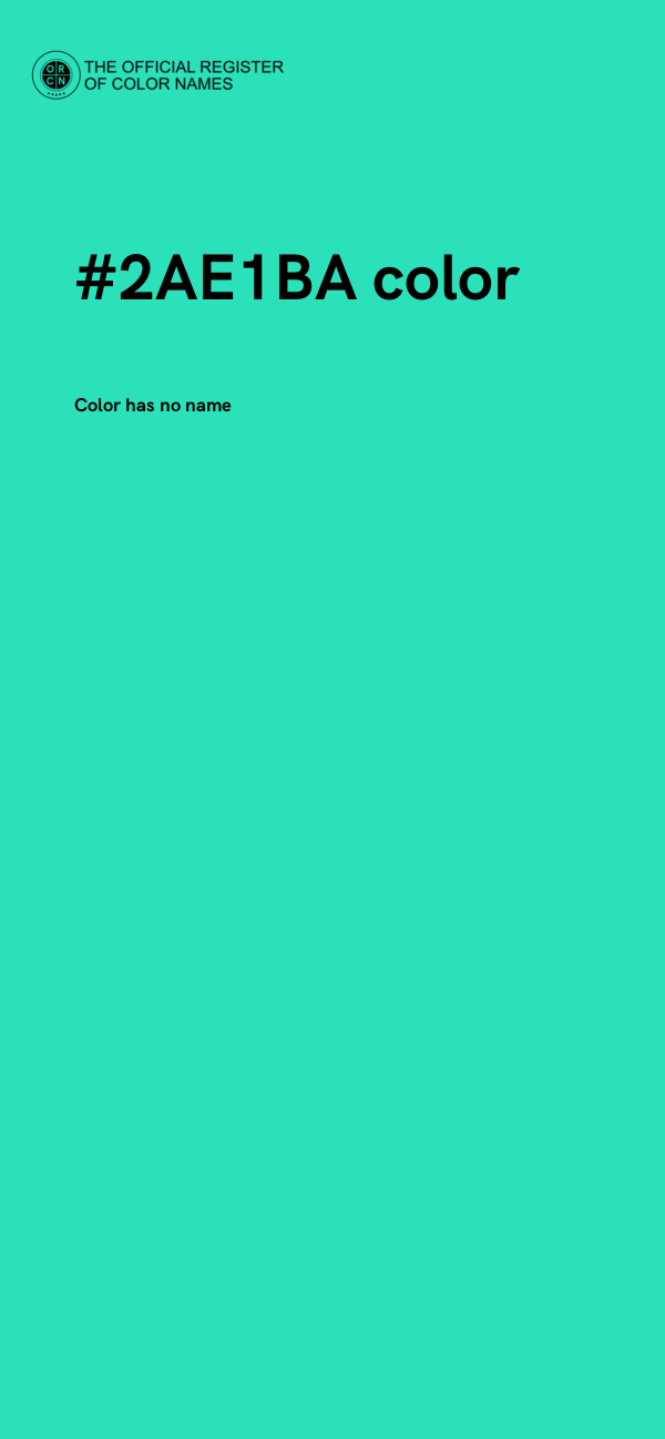 #2AE1BA color image