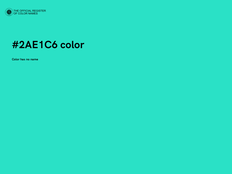 #2AE1C6 color image