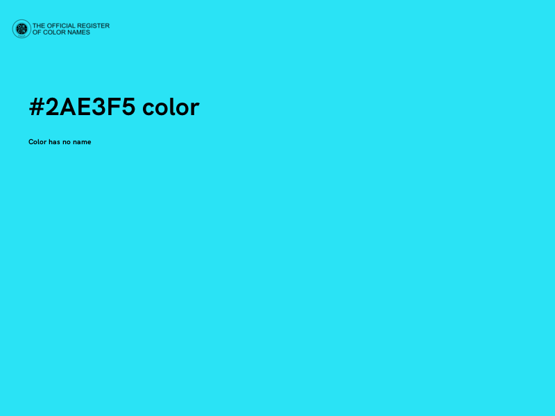 #2AE3F5 color image