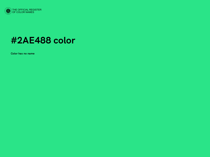 #2AE488 color image