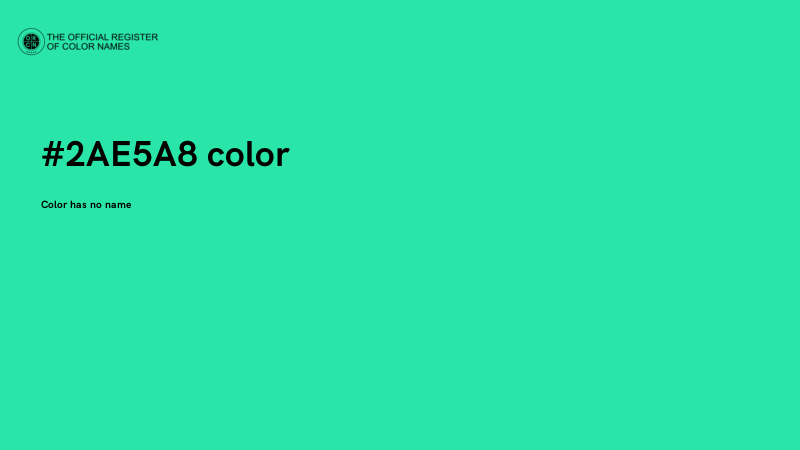 #2AE5A8 color image