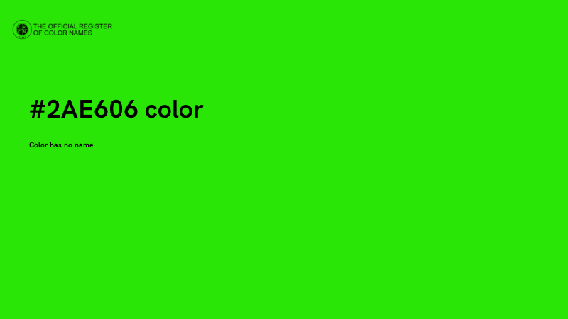 #2AE606 color image