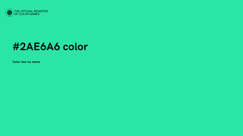#2AE6A6 color image