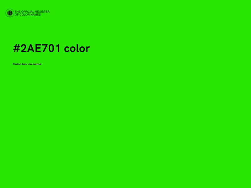 #2AE701 color image