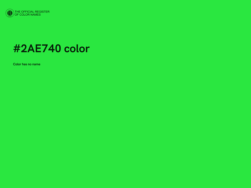 #2AE740 color image