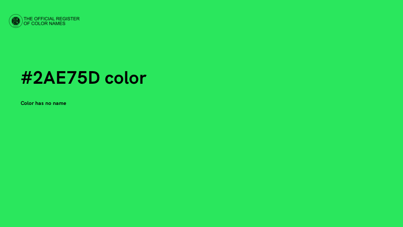 #2AE75D color image
