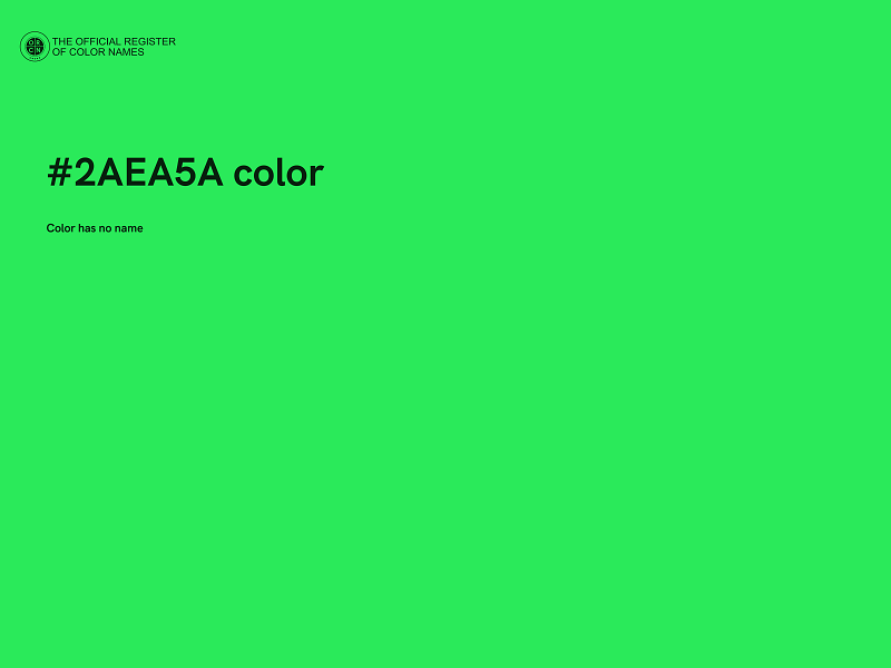 #2AEA5A color image