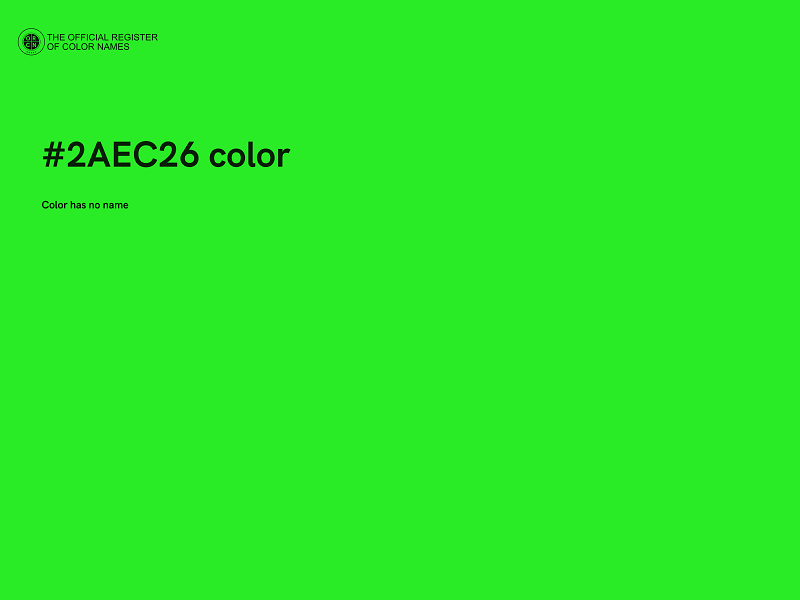 #2AEC26 color image