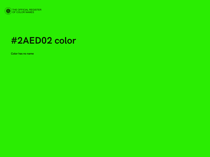 #2AED02 color image