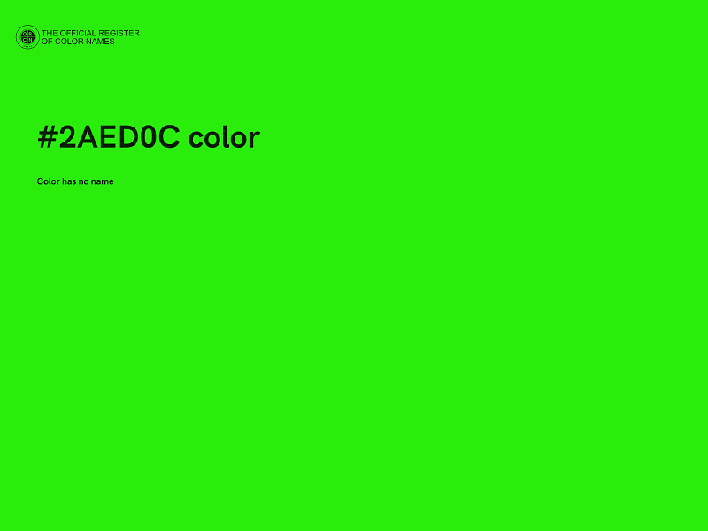 #2AED0C color image