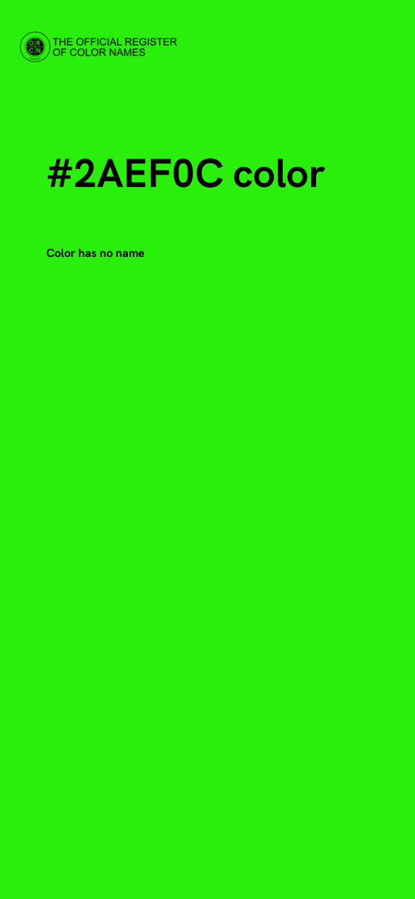 #2AEF0C color image