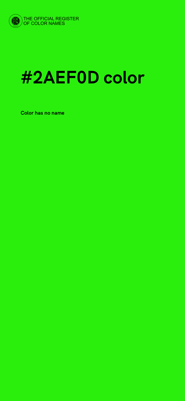#2AEF0D color image