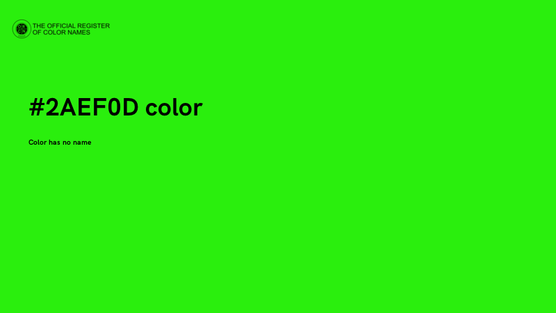 #2AEF0D color image