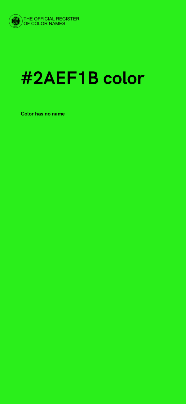 #2AEF1B color image