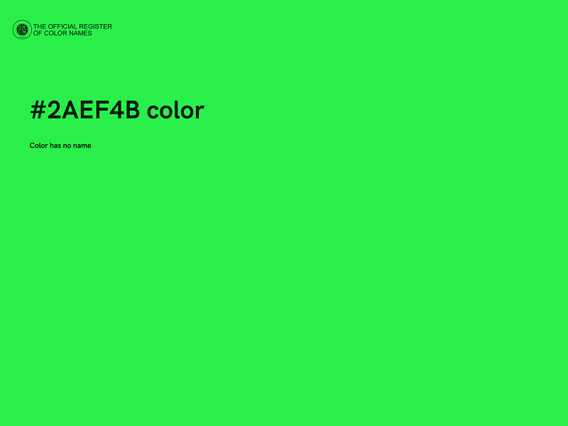 #2AEF4B color image