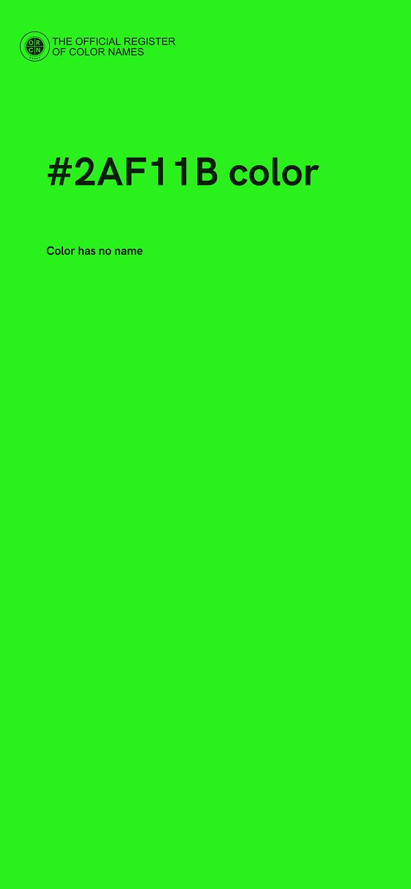 #2AF11B color image