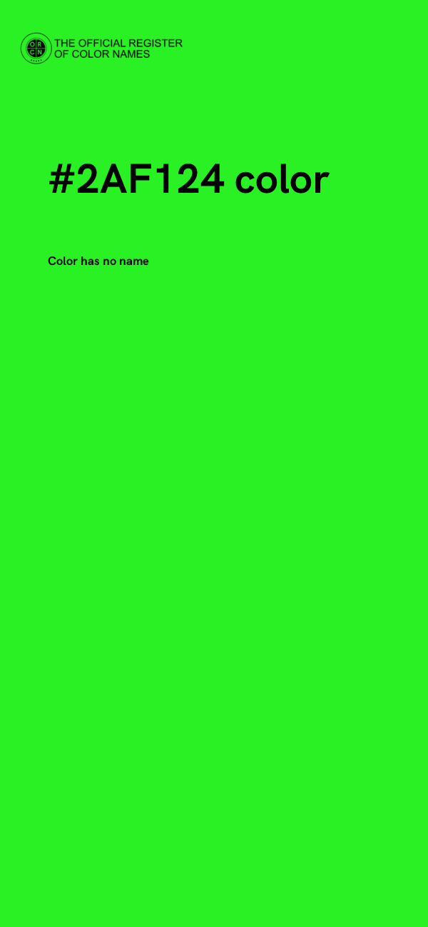 #2AF124 color image