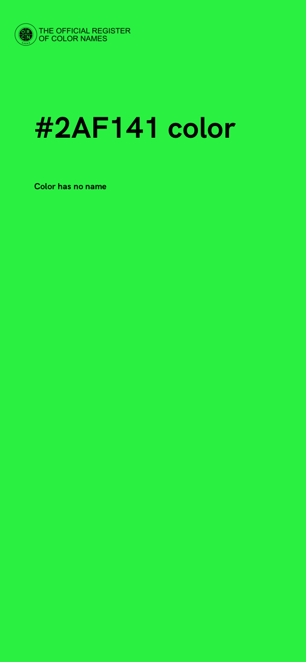 #2AF141 color image