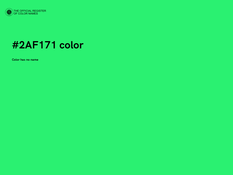 #2AF171 color image