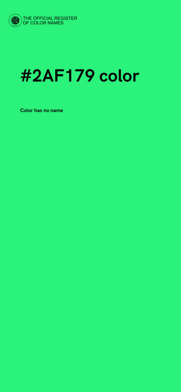 #2AF179 color image