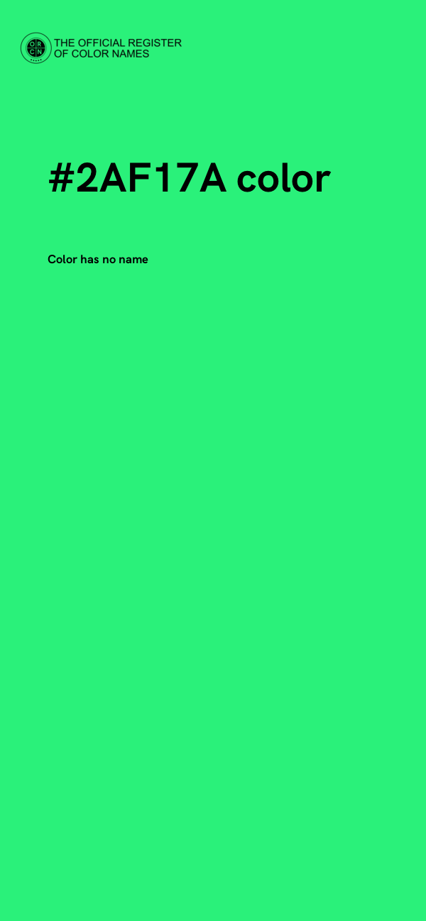 #2AF17A color image